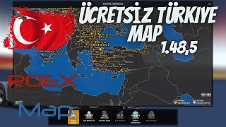 Ets 2 Roextended Free 1485 ÜCRETSİZ TÜRKİYE HARİTASI ROEX MAP [upl. by Nomde]