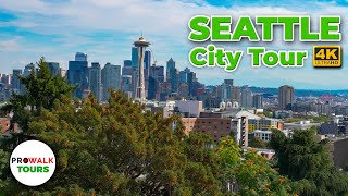 Seattle WA USA Walking Tour in Beautiful 4K UHD 60fps [upl. by Suivatco]