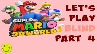 Lets Play Blind Super Mario 3D World Part 4 Plessies Springy Falls Coop with Felisha [upl. by Chancelor]