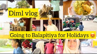 Infy’s Diary 102nd page dimlvlog going to balapitiya for holidays [upl. by Imoyik]