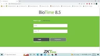 ZKTeco Biotime 8 5 Installation [upl. by Liek]