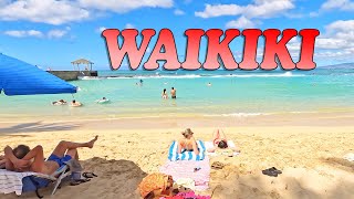 HAWAII PEOPLE 🏖 Walking on Main Waikiki Beach Street hawaii travelling aloha [upl. by Armyn]