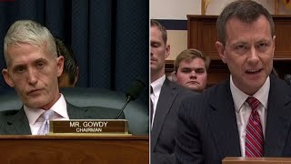 Watch Peter Strzoks fiery response to Rep Trey Gowdy [upl. by Schurman]