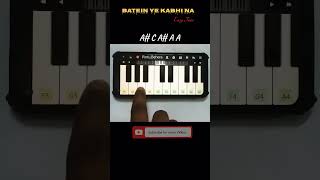 Batein Ye Kabhi Na  Easy tune piano shorts [upl. by Foskett899]