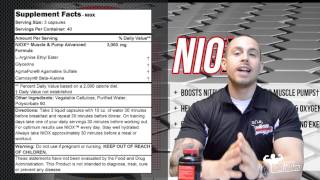 Nutrex NIOX Ultra by Nutrex Review Nitric Oxide [upl. by Ruddie]