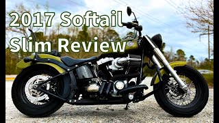 2017 Harley Davidson Softail Slim Review  Ride and Sound [upl. by Llessur148]