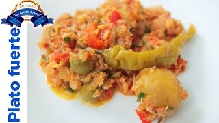 Receta bacalao a la vizcaina 💜💜💜 Las Recetas de Rosy [upl. by Amabel]