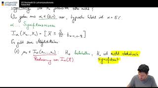 VO Stochastik Lehramt Etwas Testtheorie Sommersemester 2021 Tobias Hell [upl. by Linker]