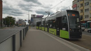 Poland Gorzów Wielkopolski tram 3 ride from Katedra to Gorzów Wielkopolski [upl. by Takakura]