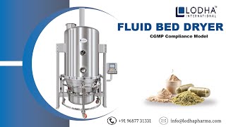 Fluid Bed Dryer  Fluidized Bed Dryer [upl. by Euqinahc181]