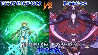 Tier3KatalinaSubVira VS BabbalooNier Lobby Set Granblue Fantasy Versus Rising [upl. by Willyt]