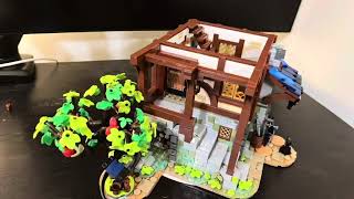 Building Lego in Stop Motion  Medieval Blacksmith’s Shop  Part 2 [upl. by Nickey]