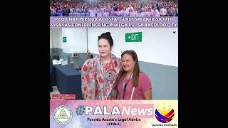 PAO CHIEF PERSIDA ACOSTA GUEST SPEAKER SA 17TH VISAYAS CONFERENCE NG PHALGA Inc SA BACOLOD CITY [upl. by Bekha]