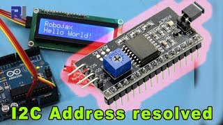 LCD1602 I2C Address for Arduino explained [upl. by Ssalguod]