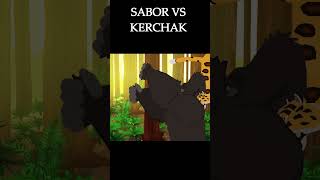 SABOR VS KERCHAK animação animation disney tarzan pivotanimator [upl. by Hilel]