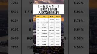 【一生売らない】新NISAで買いたい日経225採用大型高配当銘柄 [upl. by Eniagrom46]