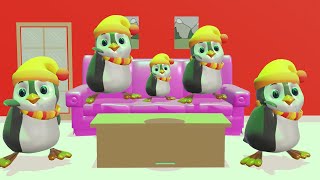 Five Little Penguins Dancing In the Room [upl. by Safir]