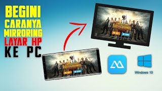 CARA MENAMPILKAN LAYAR HP KE PC  APOWERMIRROR FREE MIRRORING APP [upl. by Inman]