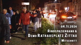 Spaziergang und Montagsdemo 04112024 in Zittau [upl. by Rozanne333]