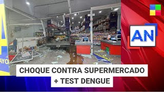 Choque contra supermercado  Test dengue AméricaNoticiasdeMañana  Programa completo 21112024 [upl. by Ahcim451]