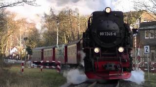 Dampflok 99 7245 in Hasserode  Schneebonus [upl. by Shewmaker348]