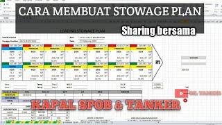 STOWAGE PLAN KAPAL SPOB amp TANKER [upl. by Tricia]