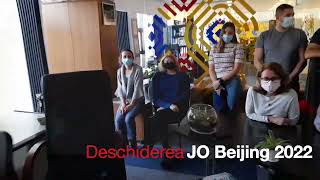 Ceremonia de deschidere a Jocurilor Olimpice Beijing 2022 în Casa Olimpică din București [upl. by Haleeuqa]