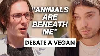 Vegan calls unemotional meat eater ‘selfish and narcissistic’ [upl. by Ezitram115]