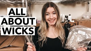 CANDLE MAKING FOR BEGINNERS Pt 3  Everything About Wicks  How I Wicked My Candle Jars [upl. by Vincenta]