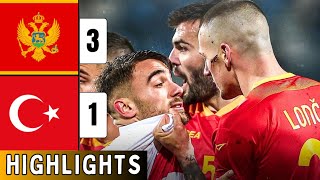 Montenegro Vs Turkey 31 HIGHLIGHTS  UEFA Nations League  Krstovic Hattrick [upl. by Palmer]