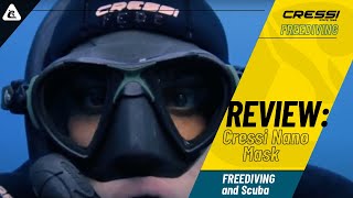 Dive Mask Review  Cressis Nano Mask For Freediving and Scuba [upl. by Merline]