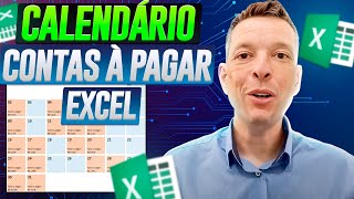 Gráfico CALENDÁRIO Contas a Pagar Excel [upl. by Aihsemek]