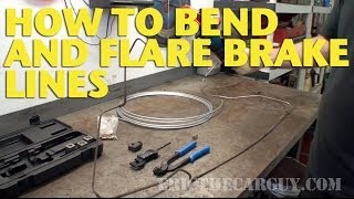 How To Bend and Flare Brake Lines EricTheCarGuy [upl. by Electra]