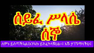 ሰይፈ ሥላሴ የሰኞ ፀሎት Seyfe Silassie Mondey Tselot mahtot orthodox tewahido ‎yehilinatselot tselot [upl. by Samaria489]