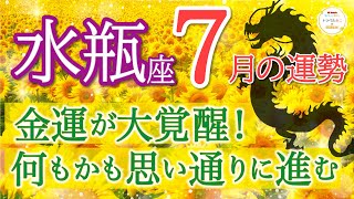 【大アルカナ祭り】全運勢で最強カード😭👏力強く前進していき理想実現できます❗️水瓶座♒️７月リーディング🐉仕事運人間関係運恋愛運金運財運家庭運事業運全体運［タロットオラクル風水］ [upl. by Allwein]