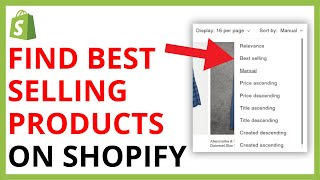 How to Find Best Selling Products on Any Shopify Store [upl. by Malissia367]