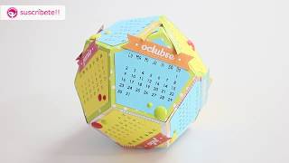 Cómo hacer un divertido Calendario 3d con scrap  Anita y su mundo scrapbooking en español [upl. by Ytomit]