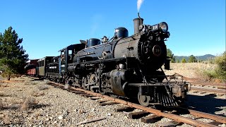 Spectacular Steam in Oregon Gold Country 100 year Birthday of Sumpter Valley Railroad ALCO 19 [upl. by Yk]