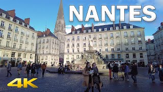 Nantes Warm Winter Day  Virtual Tour【4K 60fps】🇫🇷 [upl. by Ikik]