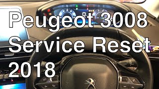 Peugeot 3008 service reset PSA Peugeot Puretech Maintenance light [upl. by Ennyletak]