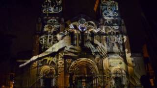 Impresionante Video Mapping sobre catedral metropolitana de Medellin 1080p Hd [upl. by Valtin83]