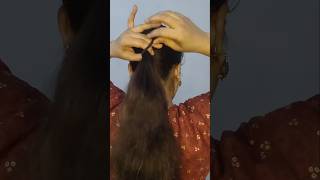 DIY Pearl Hair Accessory 🤯🦢 hairstylehairaccessories pearlchhathpuja ashortaday Pearl Hairstyle [upl. by Ennaihs]