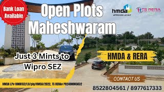 Luxury Villa Plots in Maheshwaram Hyderabad  HMDA amp RERA Approved [upl. by Nnyleahs]