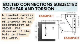 Bolted Connection Subjected to Torsional and Shearing Stress [upl. by Bernie]