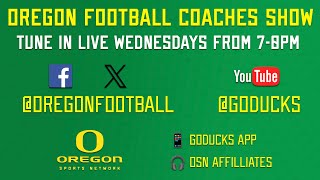 Oregon Football Coaches Show 10224 [upl. by Eiddam]