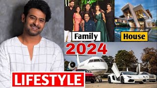 Prabhas Lifestyle 2024  Income Girlfriend Family House Cars Net Worth Movies Biography Age [upl. by Chemesh]