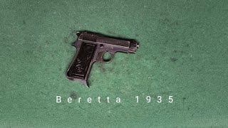 Beretta 1935 disassembly assembly italia army pistol [upl. by Atsyrt]