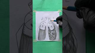 BFF Drawing 🤔😱 shorts craft art drawing crafts satisfying [upl. by Pence816]