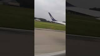 737 Krakow intl airport shaky takeoff aviationaviationlovers im backavgeekaviation4u airlines [upl. by Ecnal966]