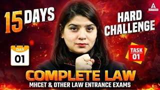 Day 1  Task 1  15 Days Hard Challenges  MHCET amp All Other Law Entrance Exams  Lagal Law [upl. by Zephan]